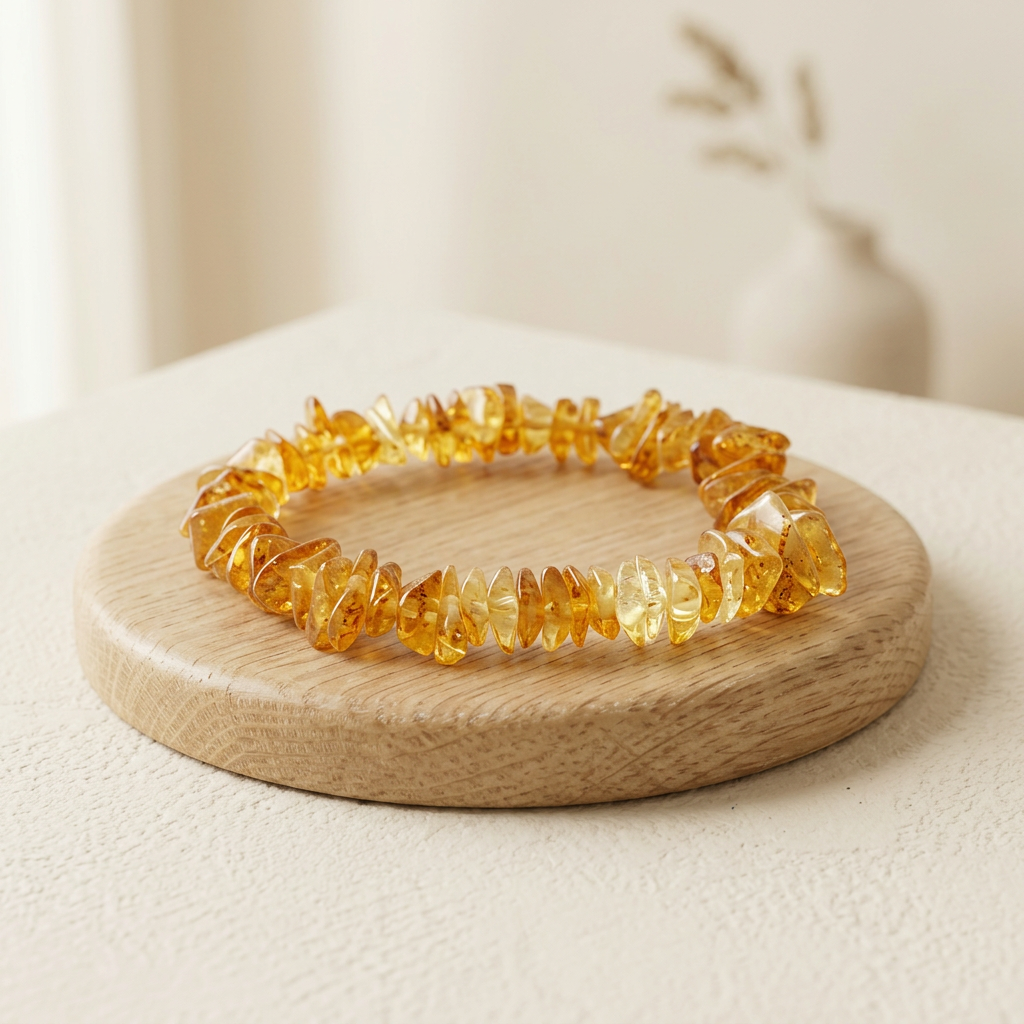 Baroque Light Amber Bracelet