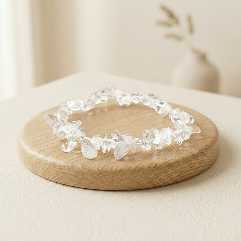 Clear Quartz Chip Bracelet