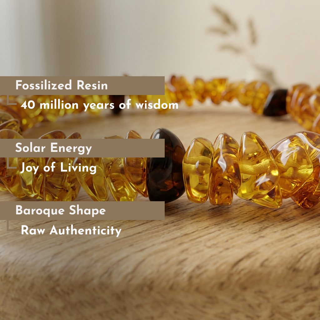 Baroque Dark Amber Bracelet