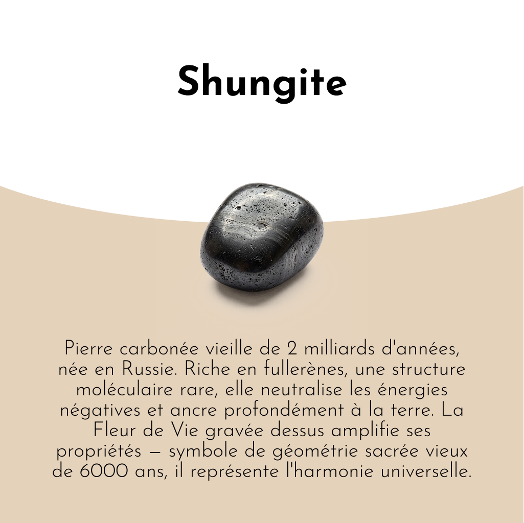 Plaque Shungite Protection Téléphone