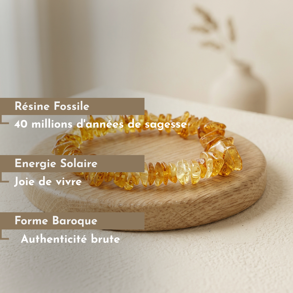 Bracelet Ambre Claire Baroque
