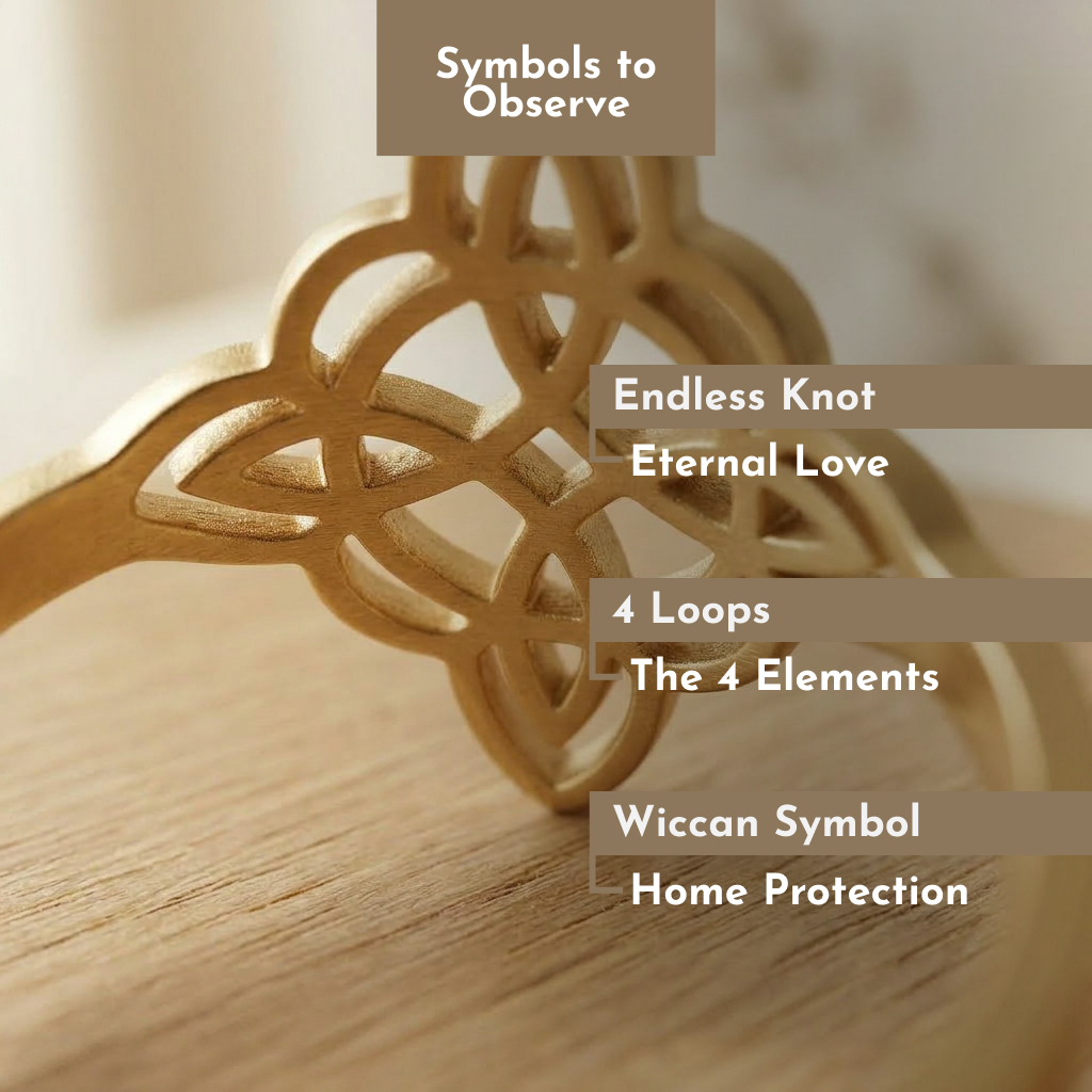 Gold-Plated Witch's Knot Ring