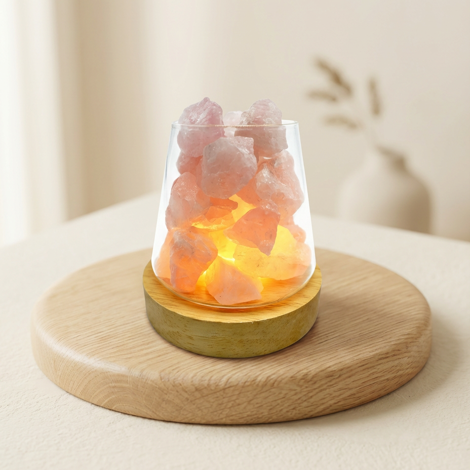 Lampe Diffuseur Quartz Rose