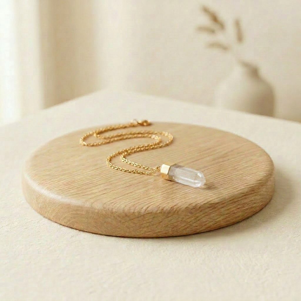 Quartz Point Pendant Necklace